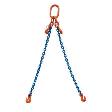 Starke Chain Sling, 3/8in, G100, Grab Hook, with Chain Adjuster, 12 ft SCSG10038-2LGA-12